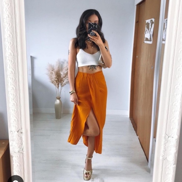 Zara ruched midi skirt - Picture 11 of 12